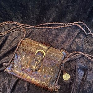 Brahmin Brown Leather Cross Body